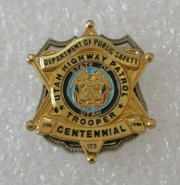 US Utah Highway Patrol Trooper Department of Public Safety Centennial Pin